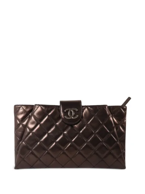 CHANEL Pre-Owned quilted CC clutch bag
