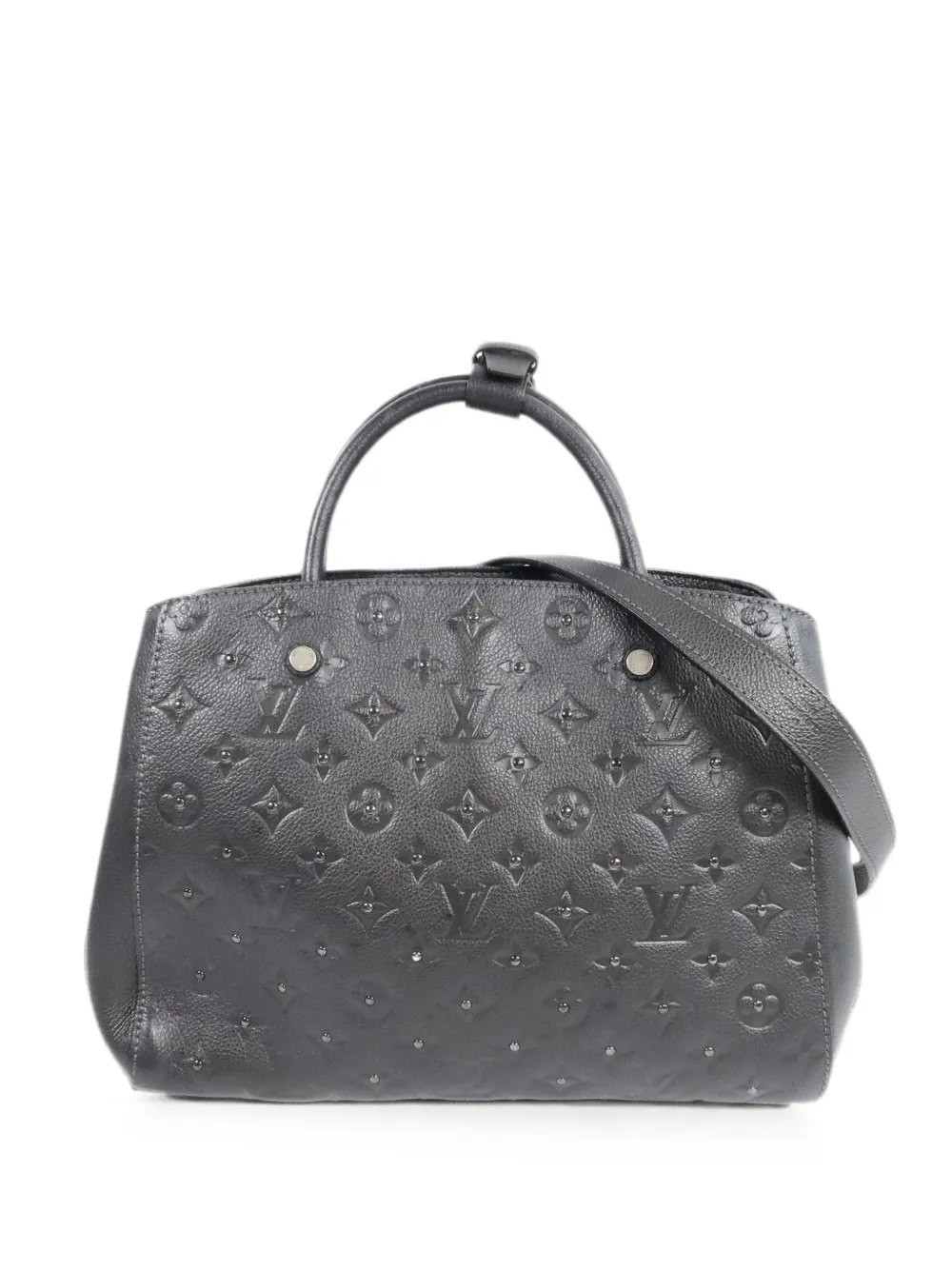 Louis Vuitton Pre-Owned BB Montaigne Monogram Empreinte tote bag - Black