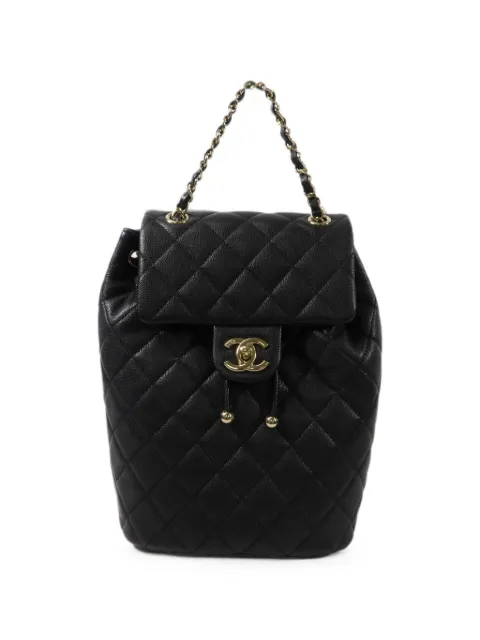 CHANEL Pre-Owned quilted CC turn-lock backpack