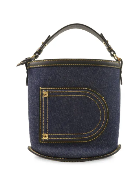 Delvaux Vintage mini Pin denim bucket bag