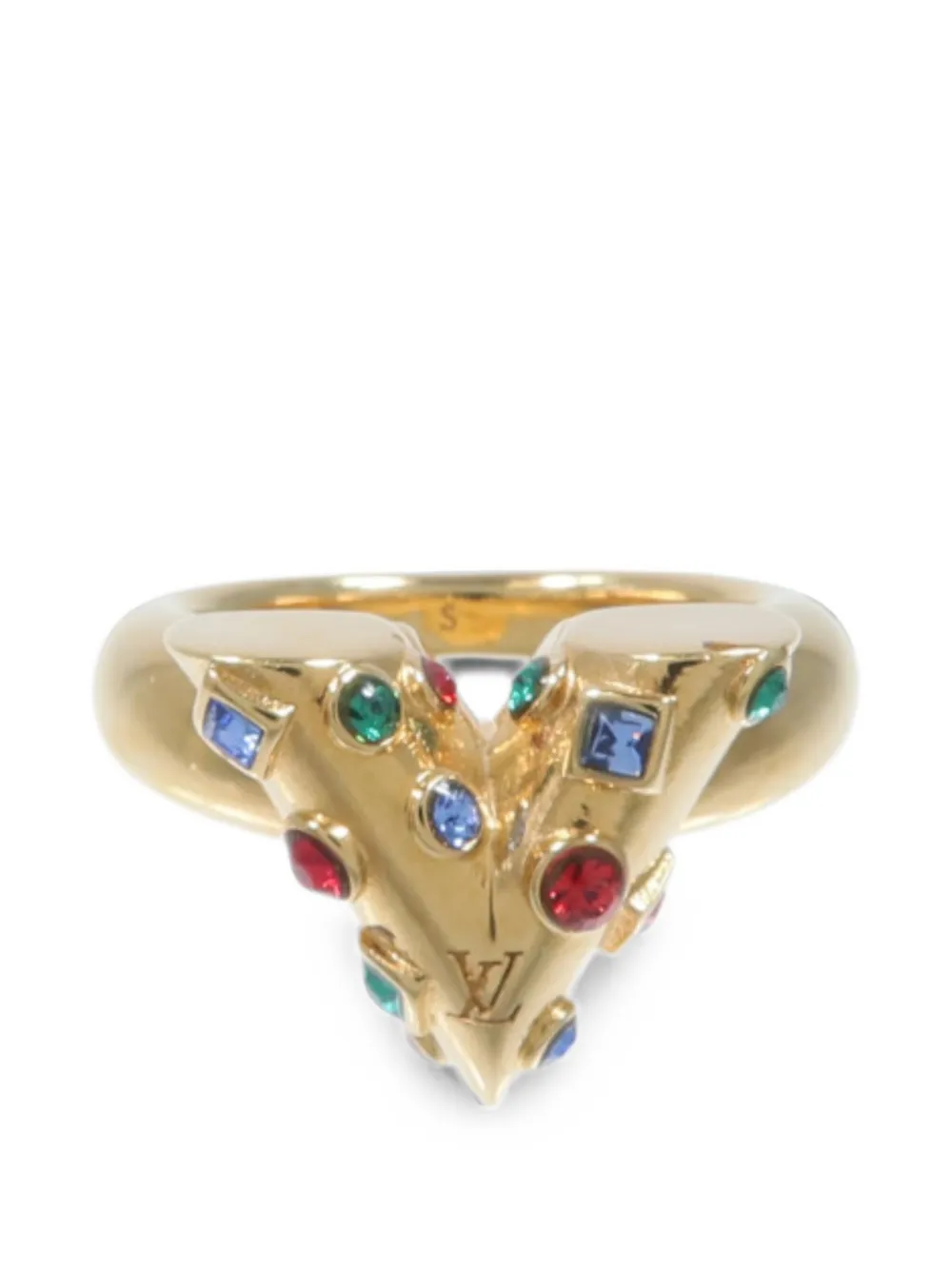 Louis Vuitton Pre-Owned Essential V Planete ring - Gold