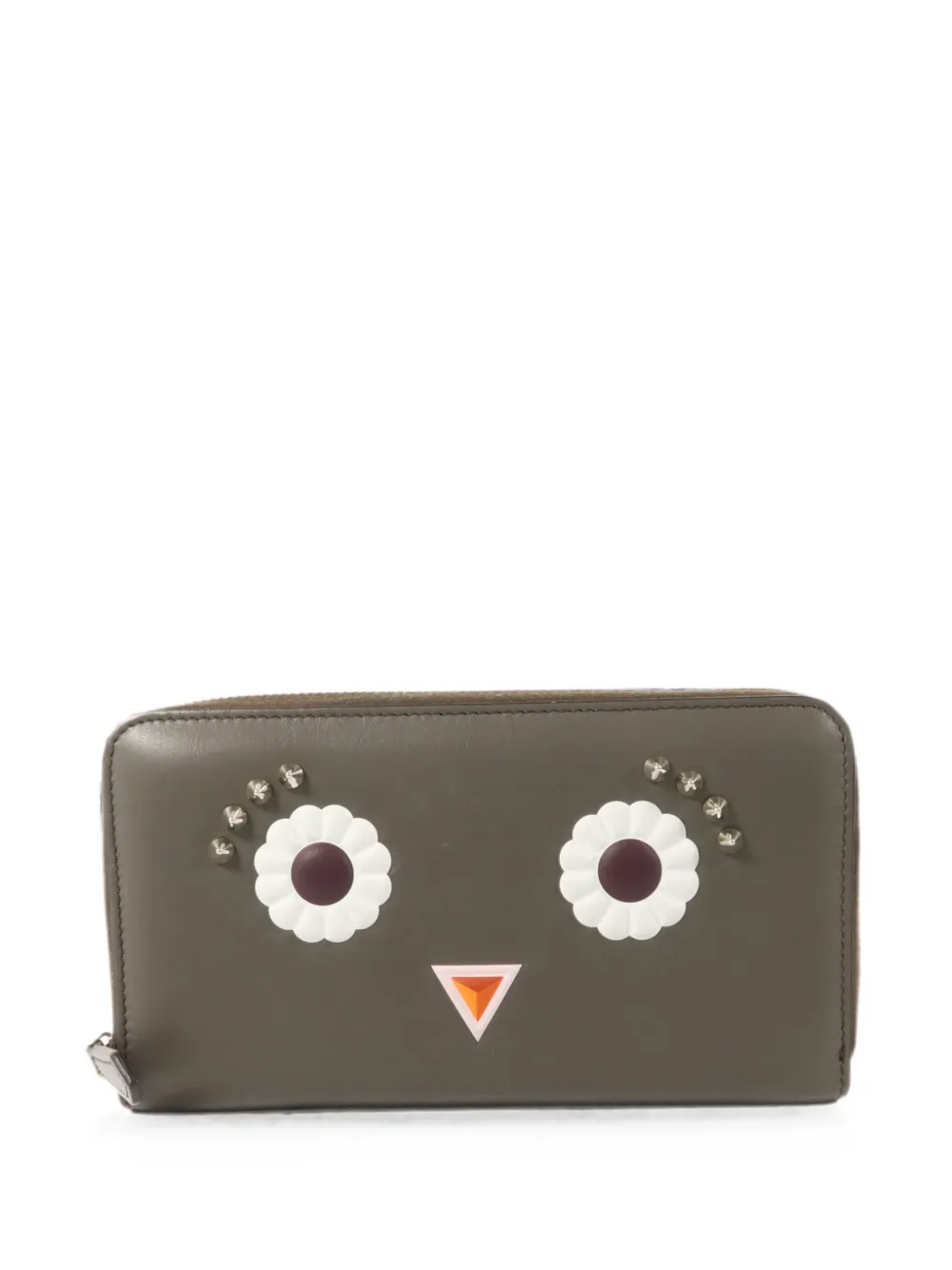 Fendi Pre-Owned Hypnoteyes studded wallet - Grey