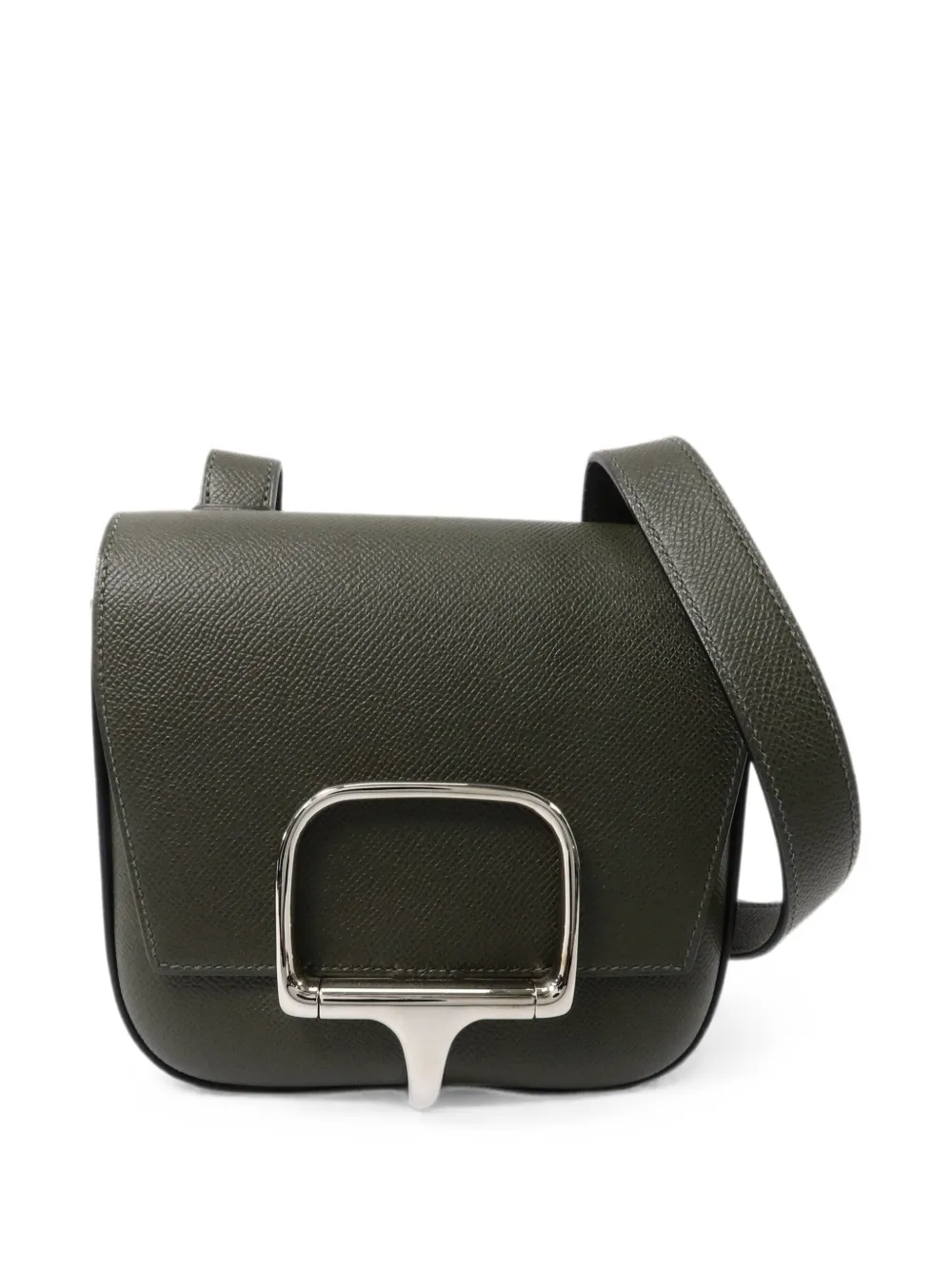 Hermès Pre-Owned mini Della Cavalleria leather shoulder bag - Grün
