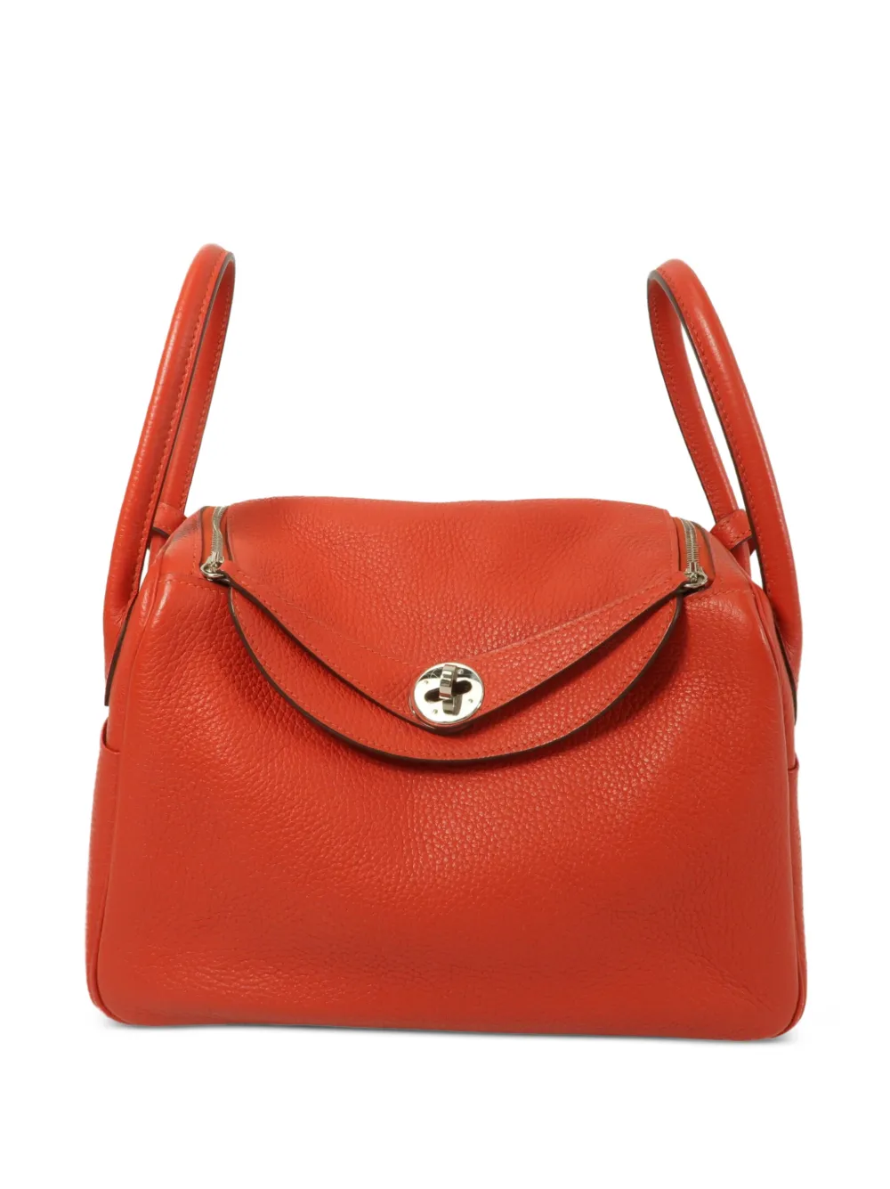 Hermès Pre-Owned 2017 26 Lindy leather tote bag - Rosso