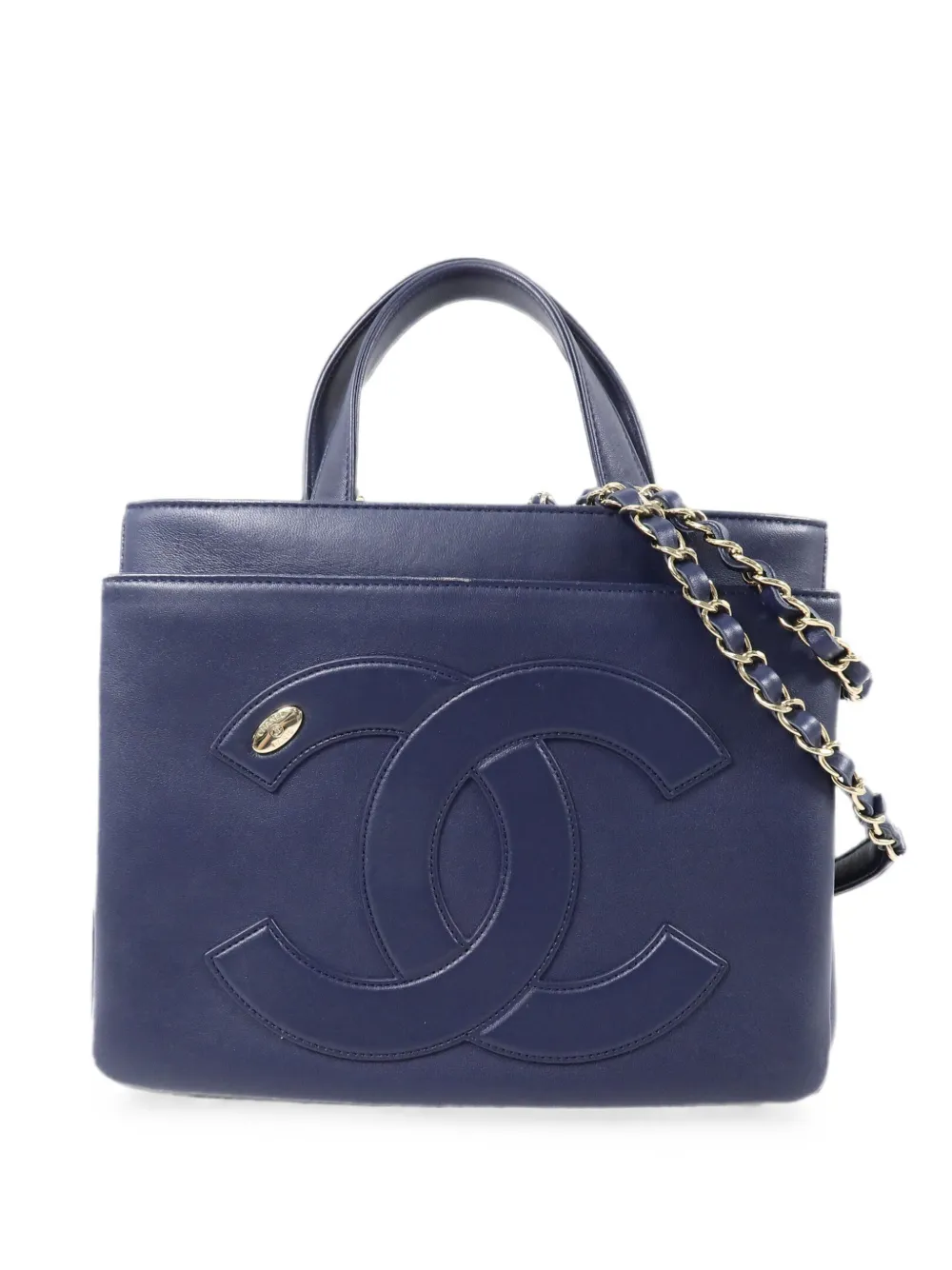 CHANEL Pre-Owned CC two-way tote bag - Blu