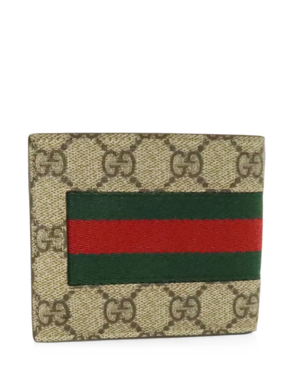 Gucci Pre-Owned GG canvas Web-stripe wallet - Neutrals