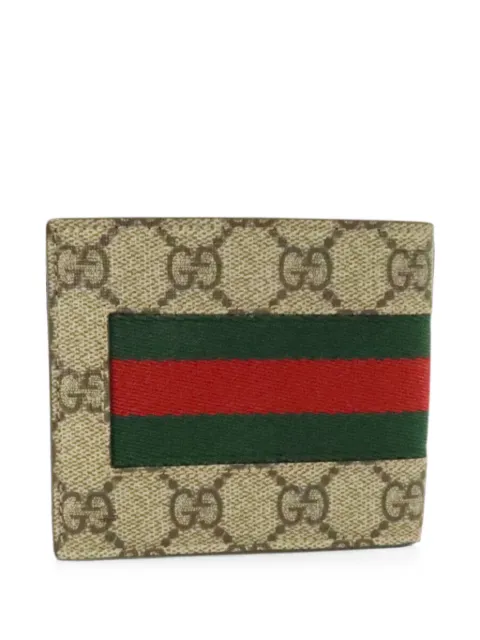 Gucci Pre-Owned GG canvas Web-stripe wallet