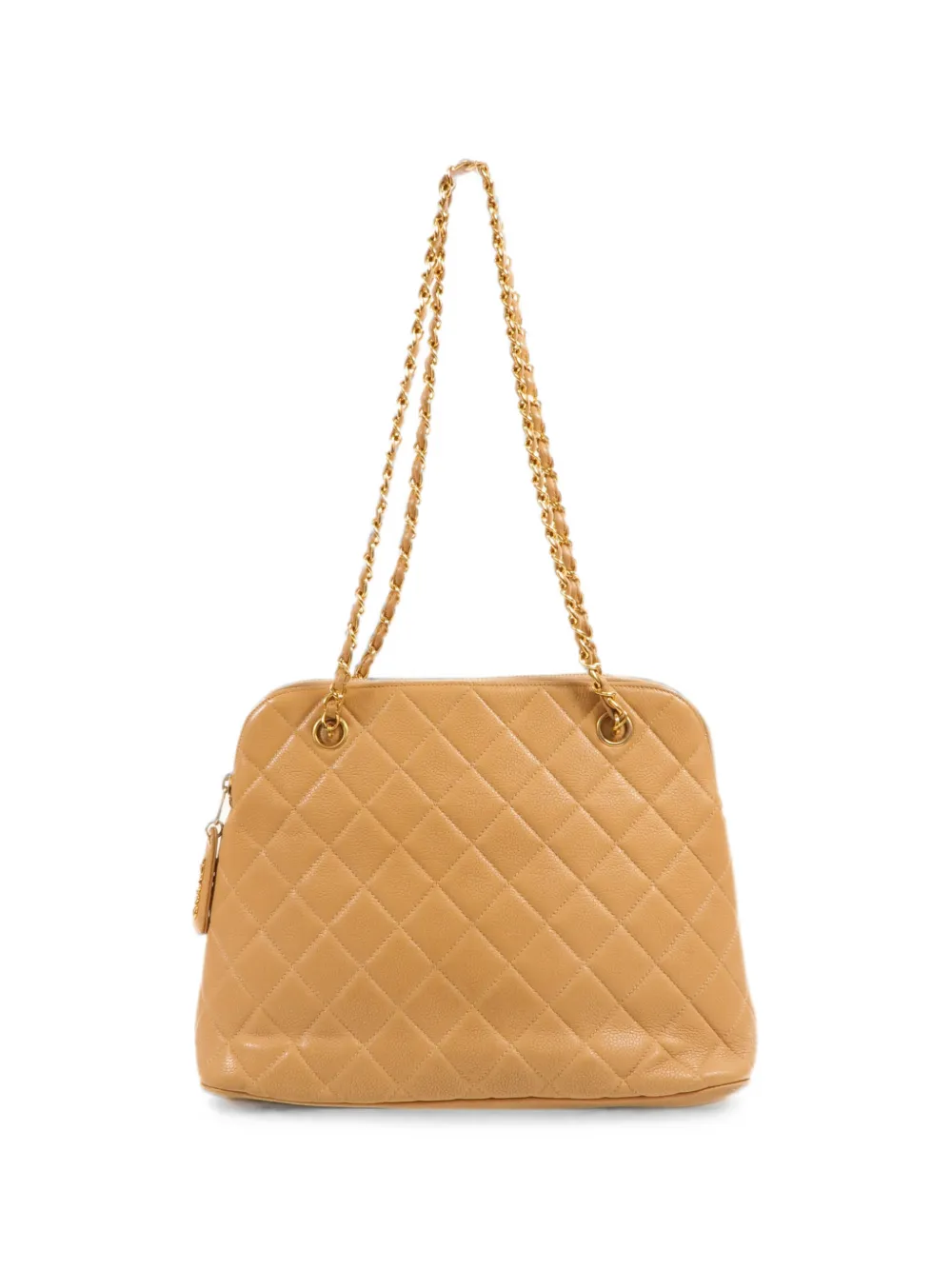 CHANEL Pre-Owned diamond-quilting shoulder bag - Toni neutri