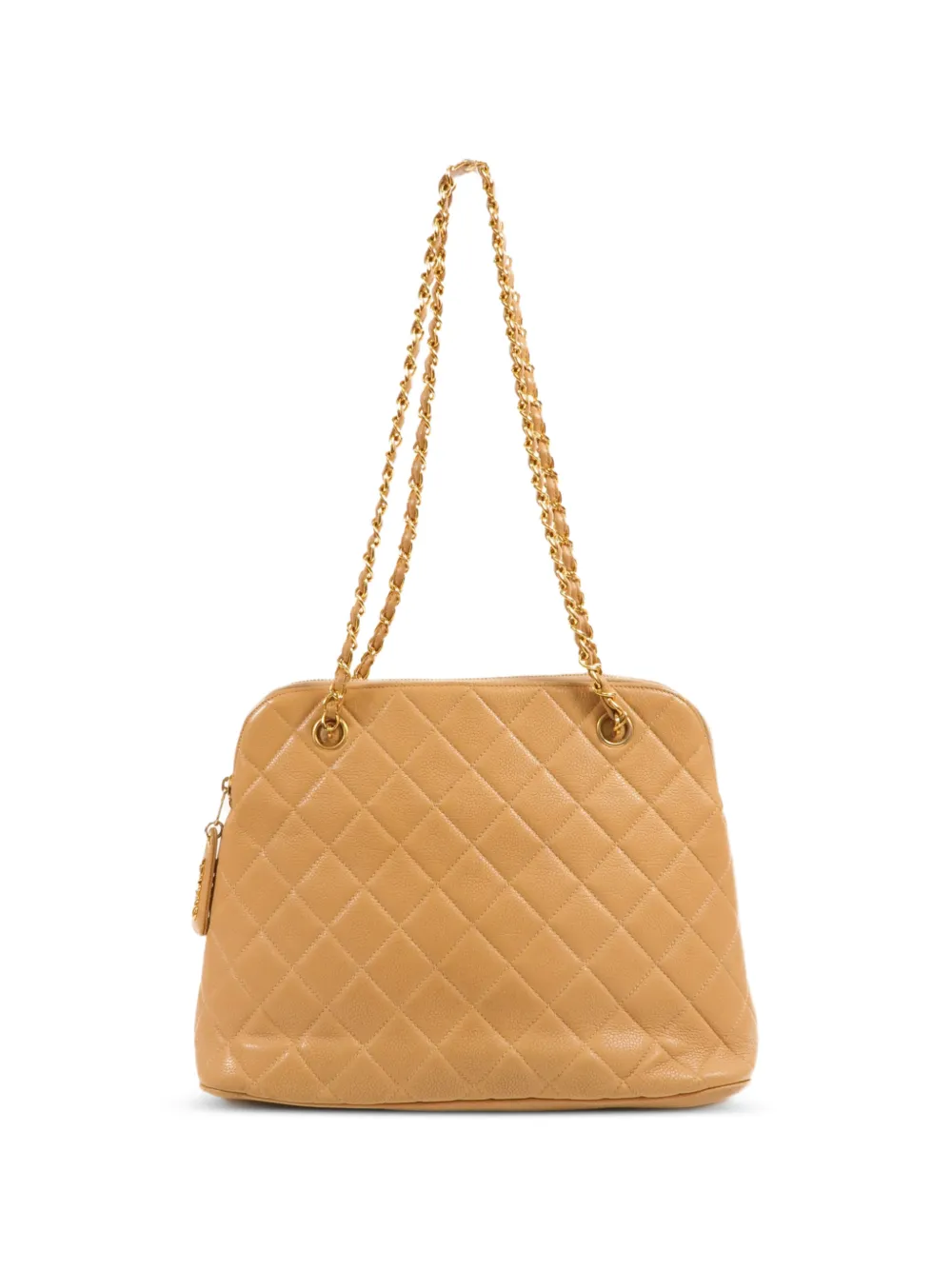 CHANEL Pre-Owned diamond-quilting shoulder bag - Toni neutri