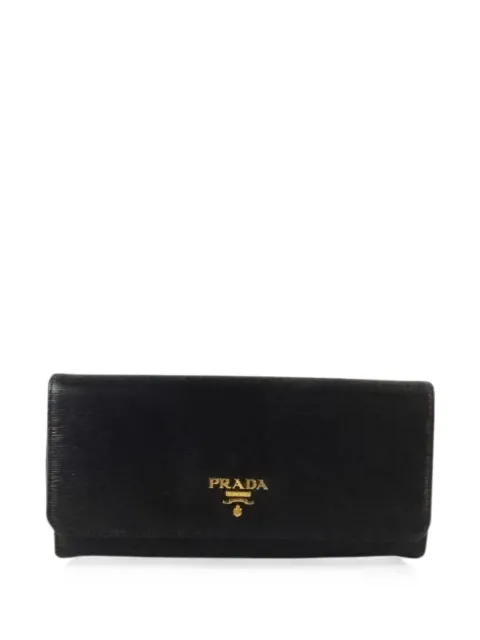 Prada Pre-Owned logo-plaque wallet
