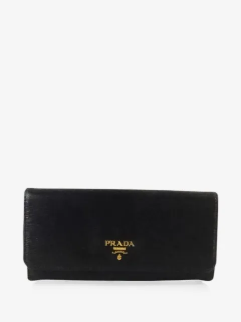Prada Pre-Owned cartera con placa del logo