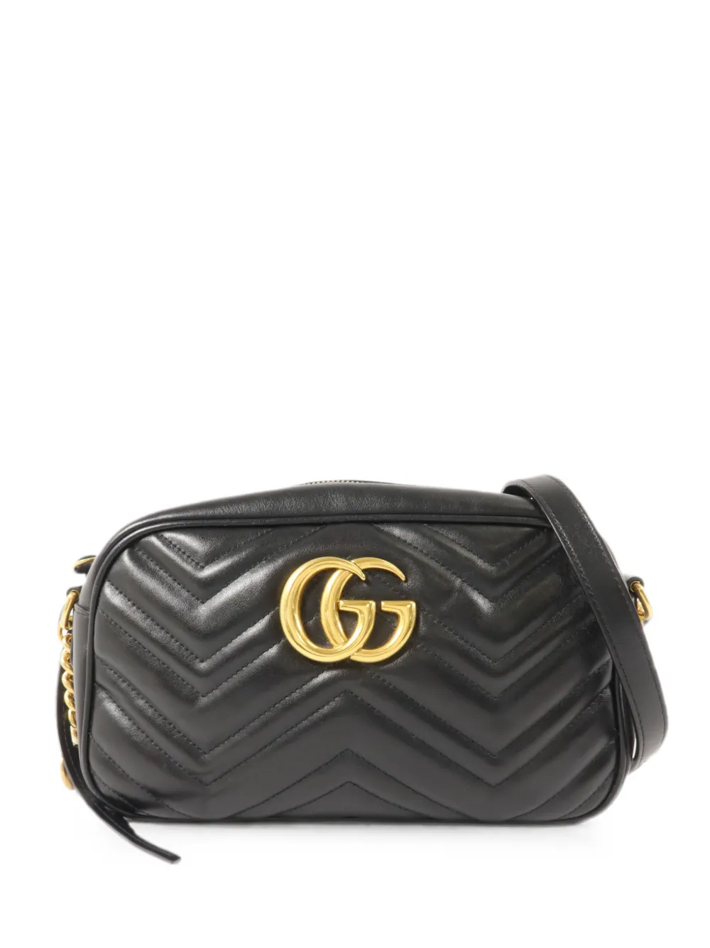 Gucci Pre-Owned GG-plaque cross-body bag - Nero