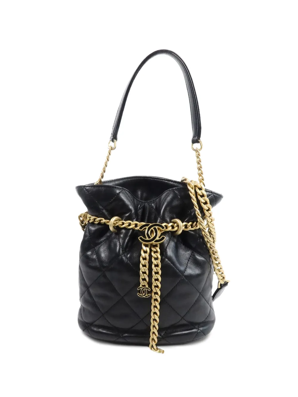 CHANEL Pre-Owned chain-detail bucket bag - Nero