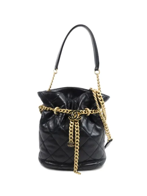 CHANEL Pre-Owned chain-detail bucket bag