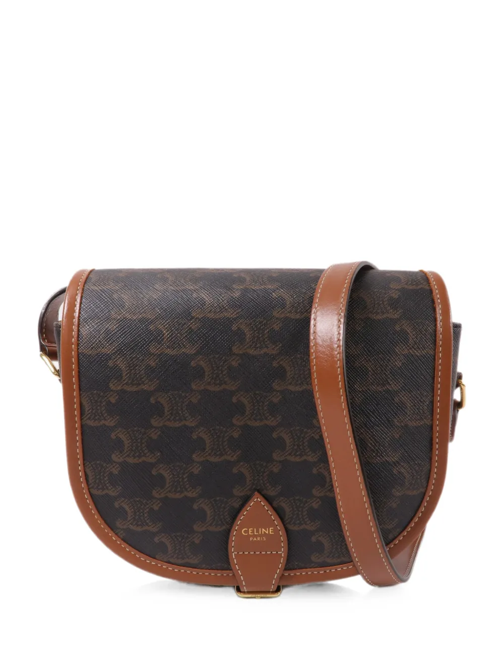 Celine Pre-Owned Folco cross-body bag - Braun