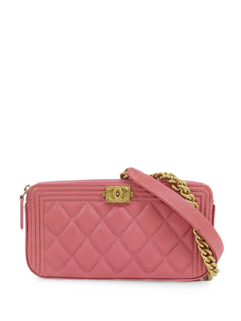 CHANEL Pre-Owned Chanel Boy cross-body bag - Rosa