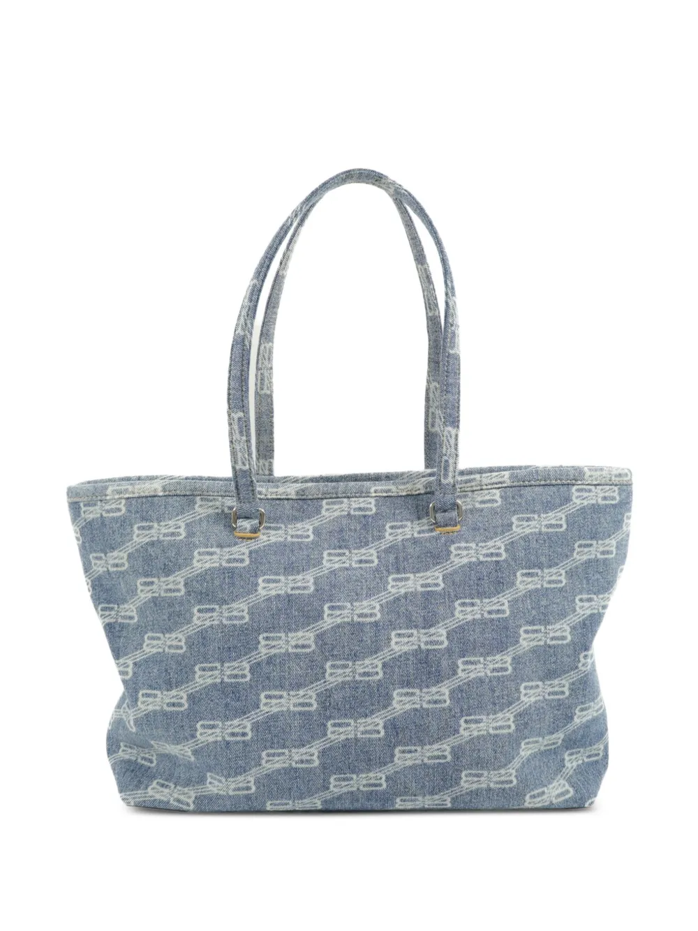 Balenciaga Pre-Owned BB-pattern tote bag - Blu