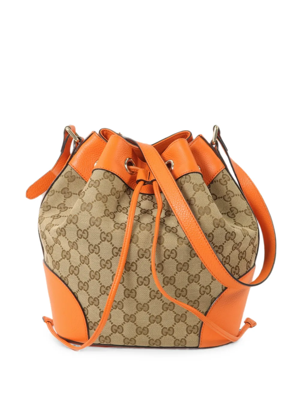 Gucci Pre-Owned GG-pattern bucket bag - Toni neutri