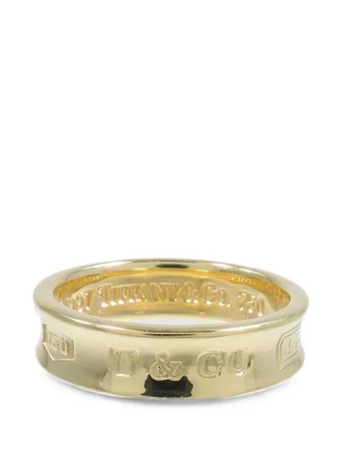 Tiffany & Co. Pre-Owned anillo con logo grabado