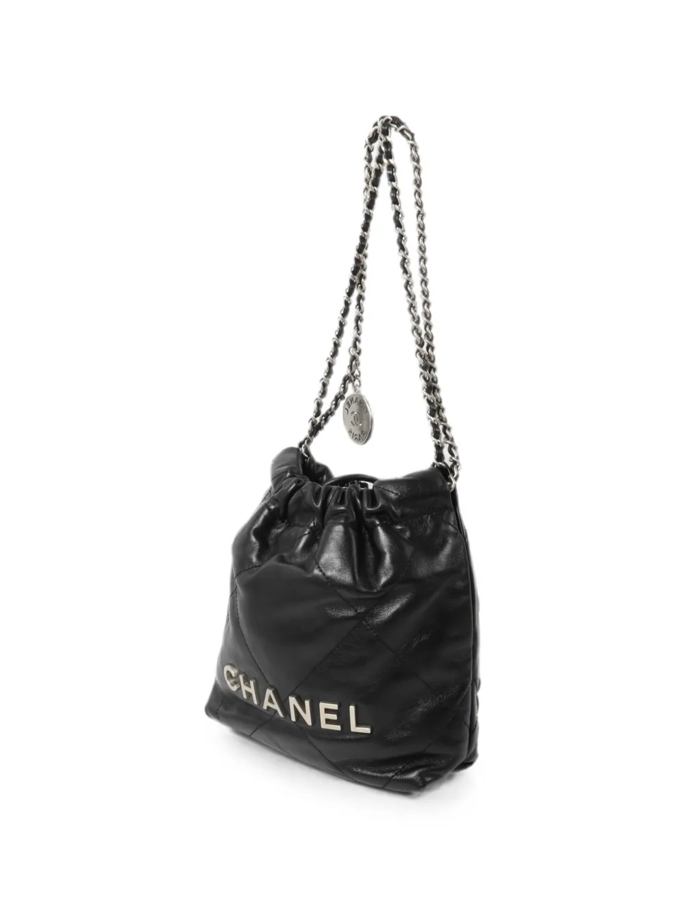 CHANEL Pre-Owned Kleine Chanel 22 schoudertas Zwart
