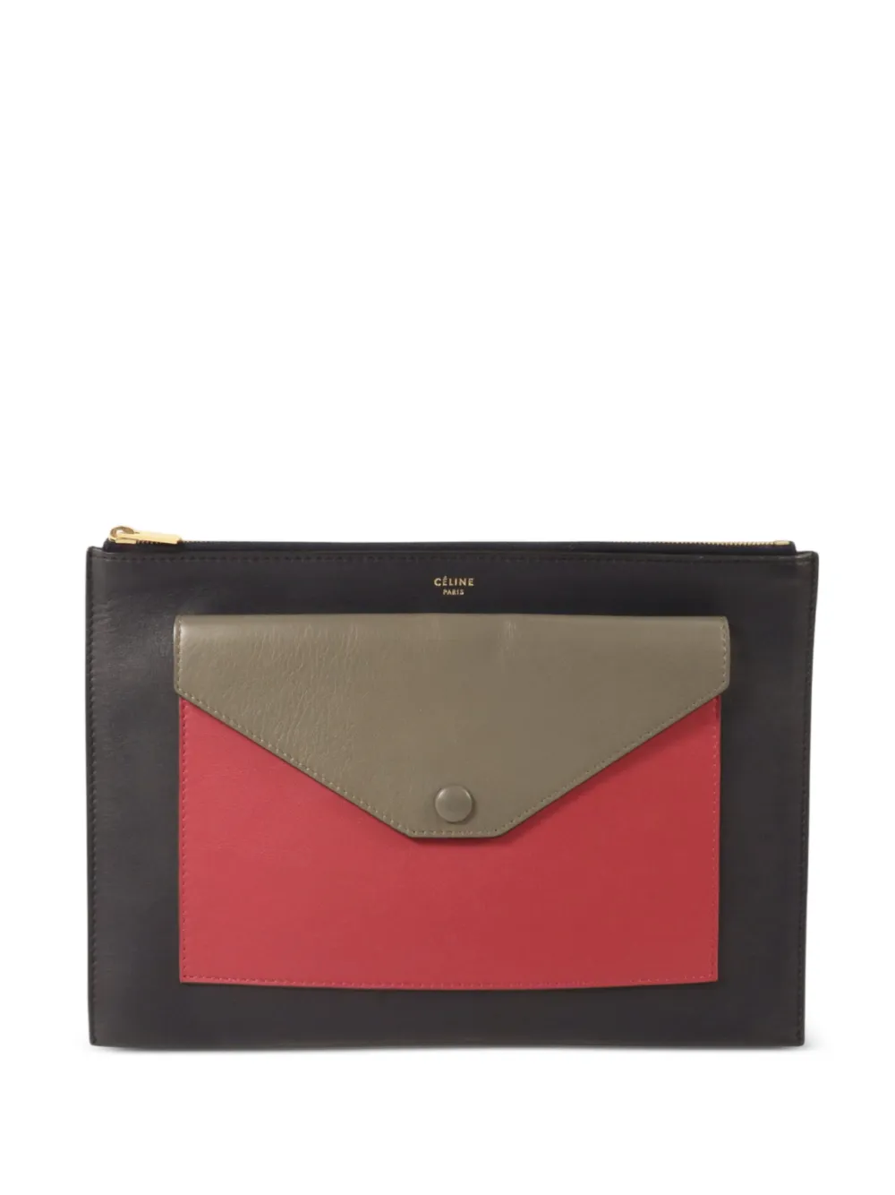 Celine Pre-Owned envelope-pocket clutch bag - Schwarz