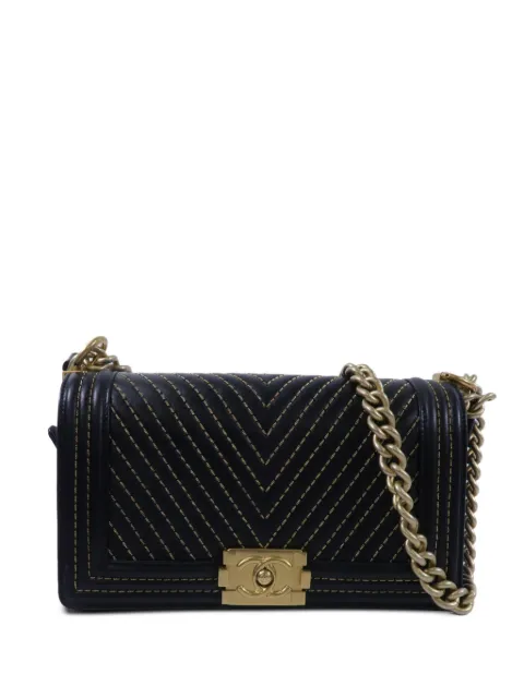 CHANEL Pre-Owned сумка на плечо Boy 25 CC с цепочкой