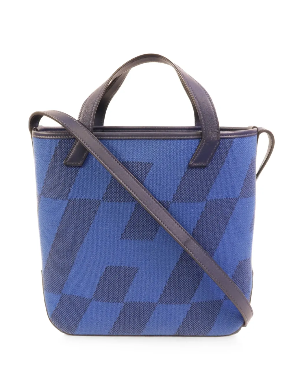 Hermès Pre-Owned Cabas H En Biais 27 tote bag - Blu