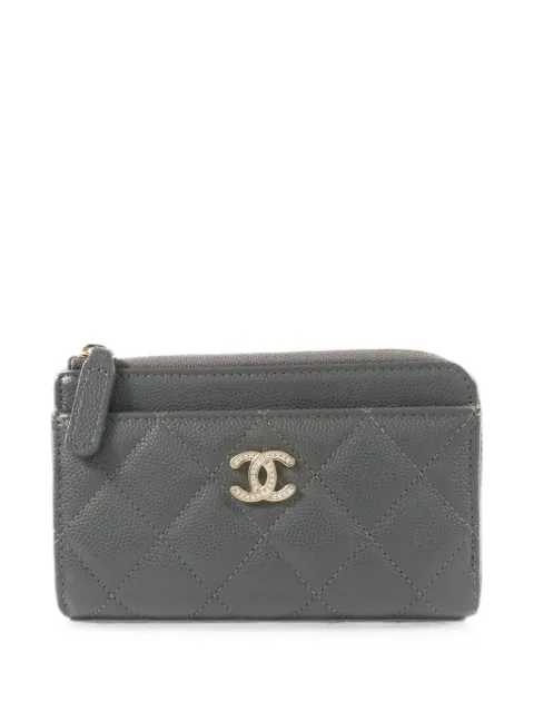 CHANEL Pre-Owned quilted CC logo wallet