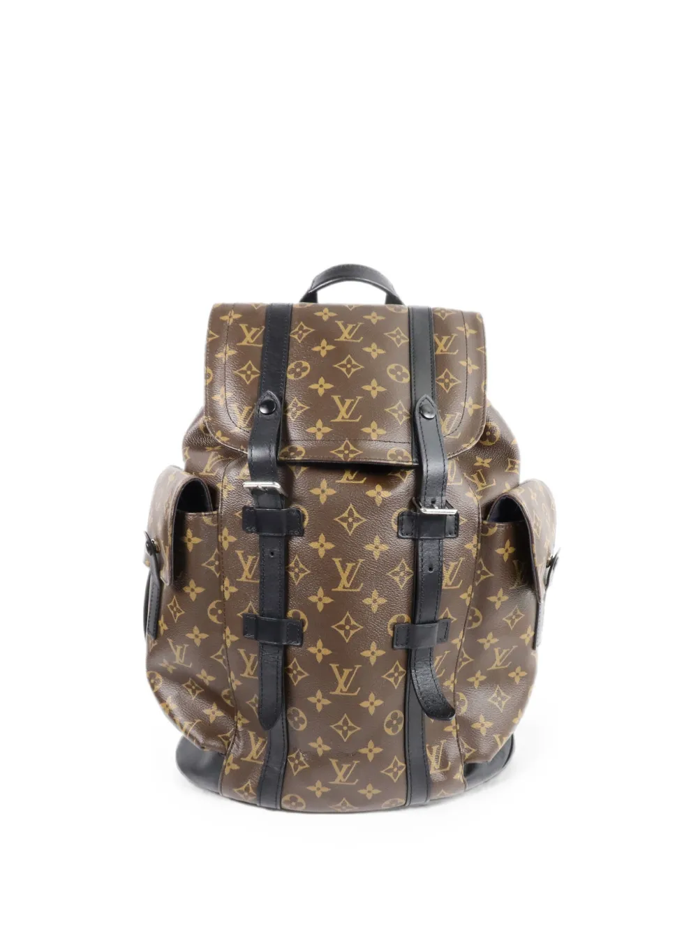 Louis Vuitton Pre-Owned MM Monogram Macassar Christopher backpack - Braun