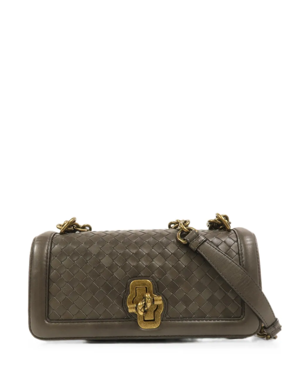 Bottega Veneta Pre-Owned Olimpia Intrecciato shoulder bag - Green