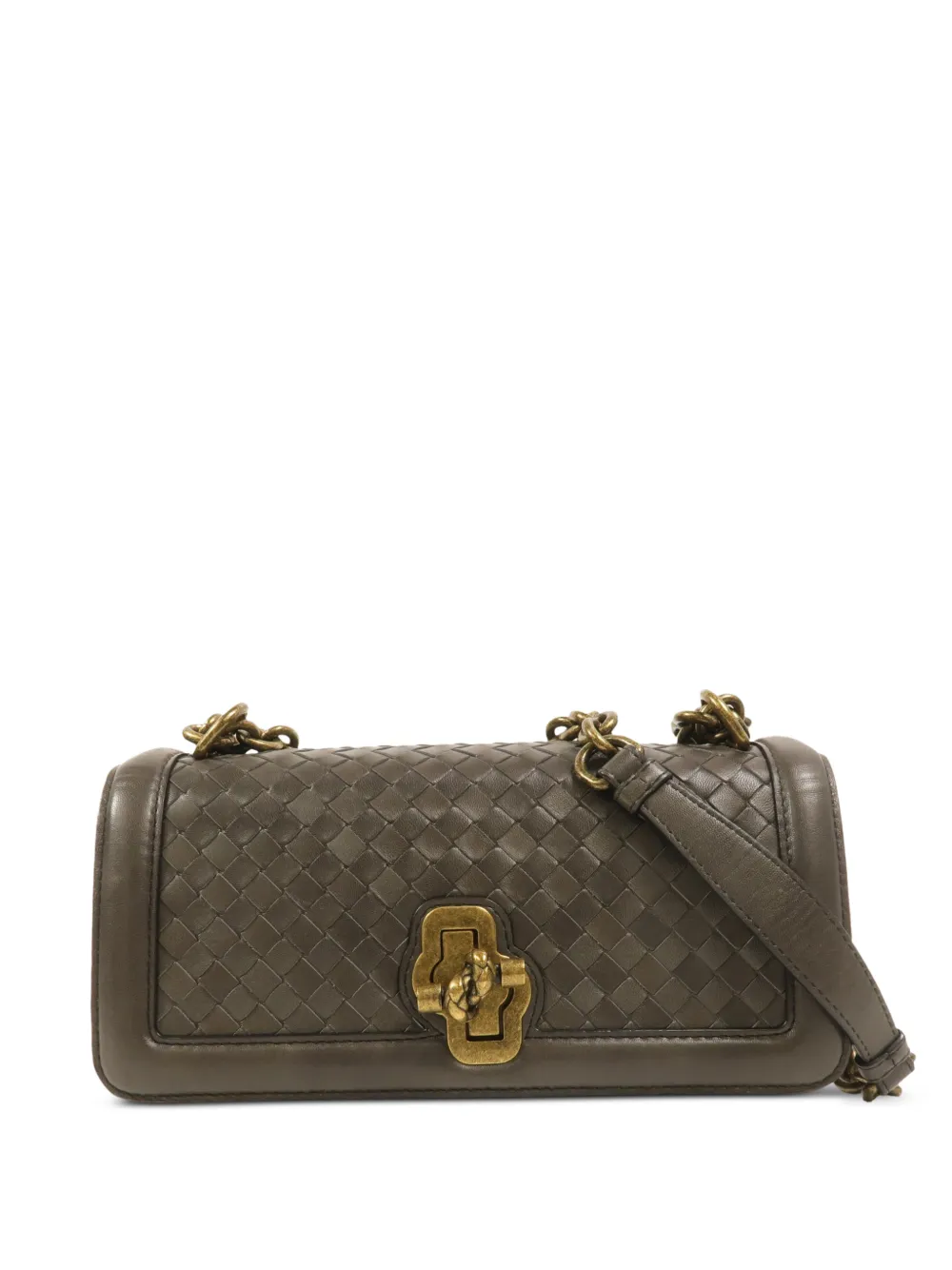 Bottega Veneta Pre-Owned Olimpia Intrecciato shoulder bag - Grün