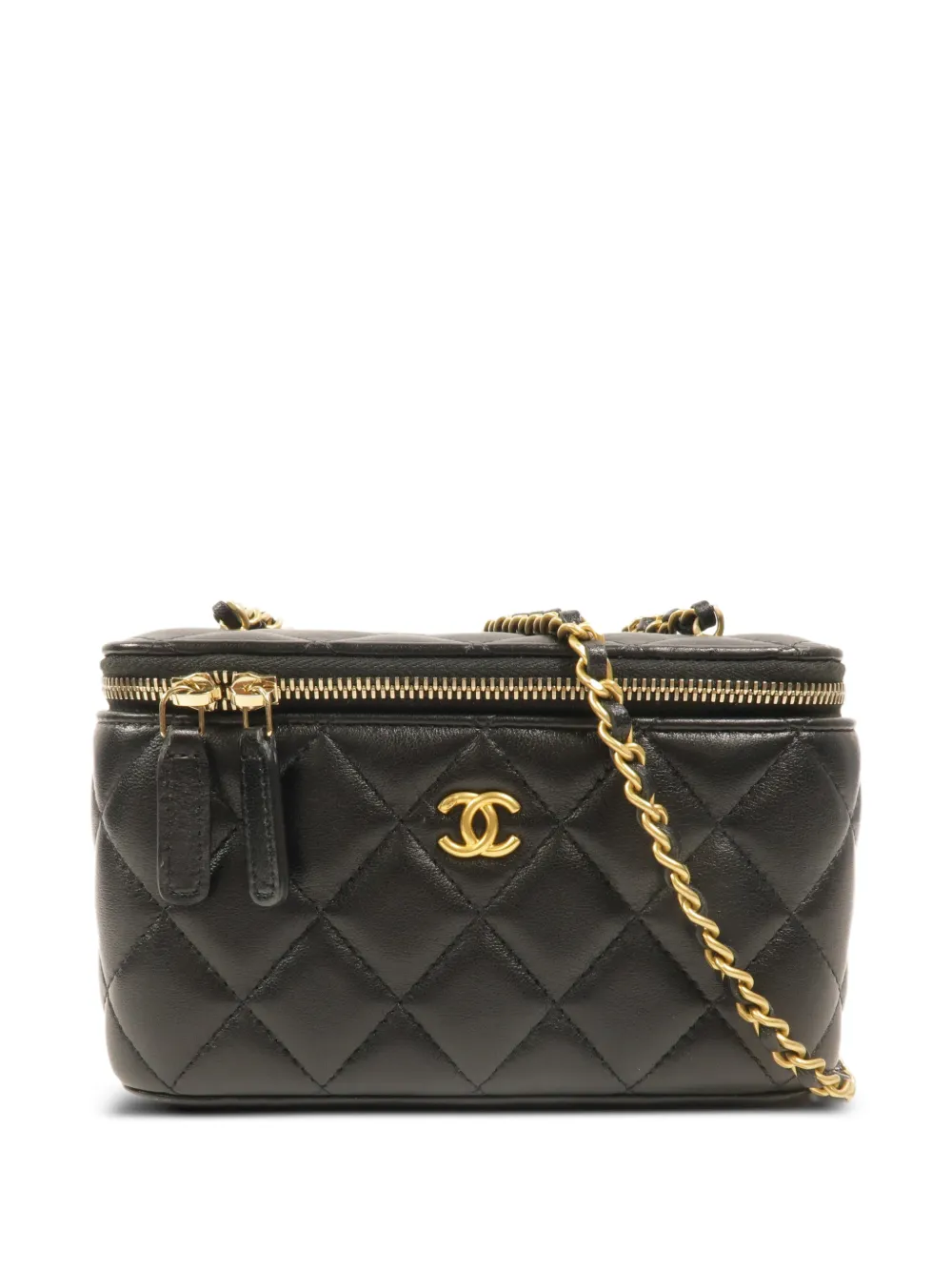 CHANEL Pre-Owned CC Vanity diamond-quilted shoulder bag - Schwarz
