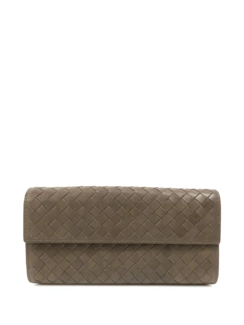 Bottega Veneta Pre-Owned Intrecciato long wallet