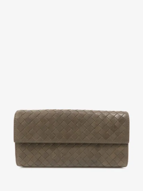 Bottega Veneta Pre-Owned cartera de tejido Intrecciato grande