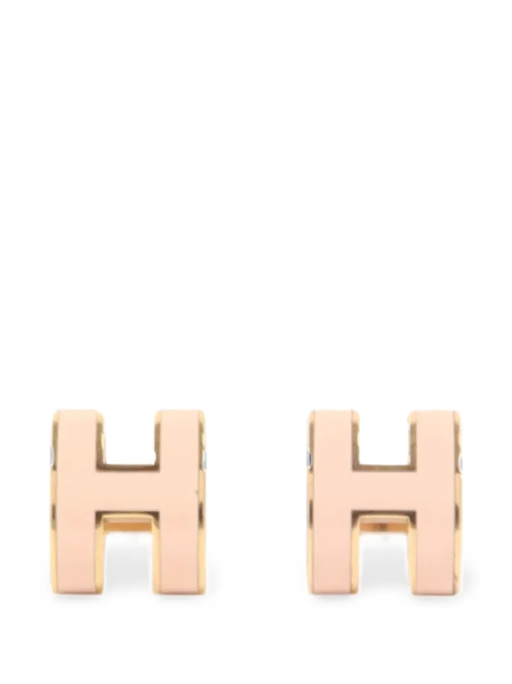 Hermès Pre-Owned Mini Pop H earrings - Gold