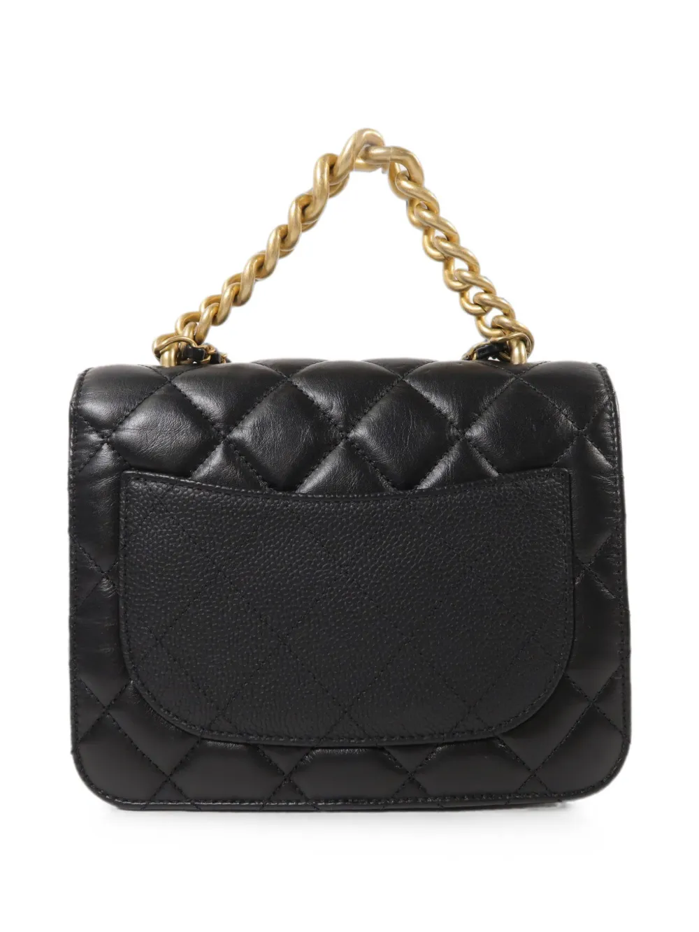 CHANEL Pre-Owned CC schoudertas met draaislot en omslag Zwart