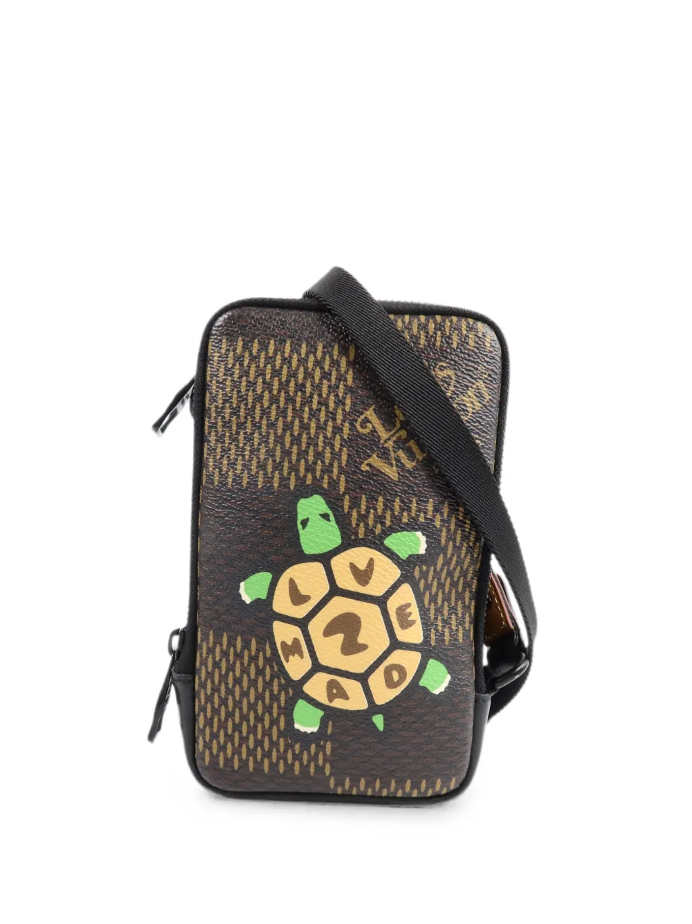 Louis Vuitton Pre-Owned Nigo Damier Giant phone pouch cross body bag - Brown