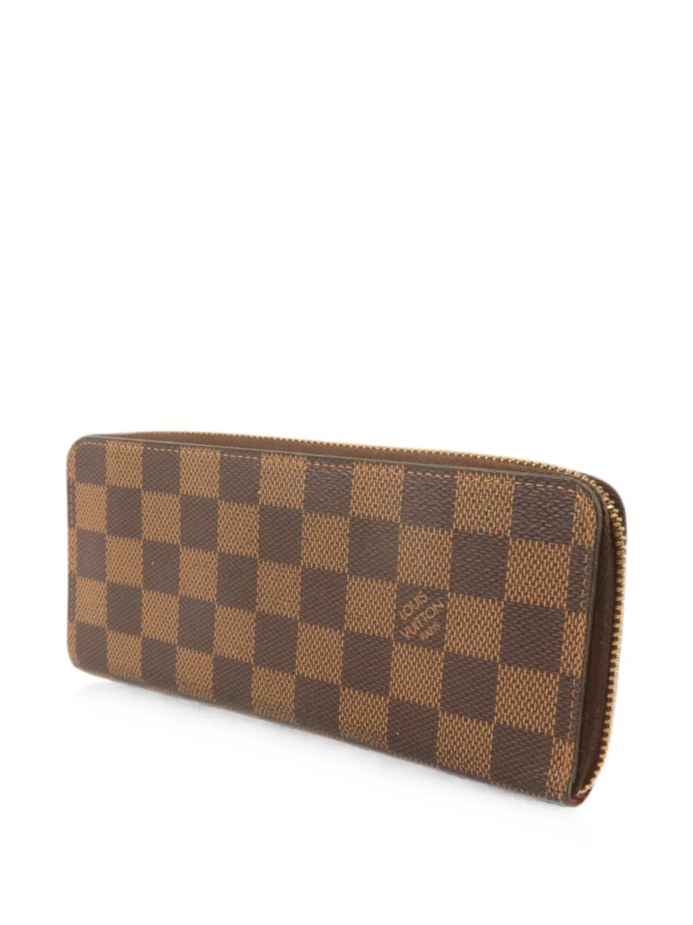 Louis Vuitton Pre-Owned Damier Ebene Clemence wallet Bruin