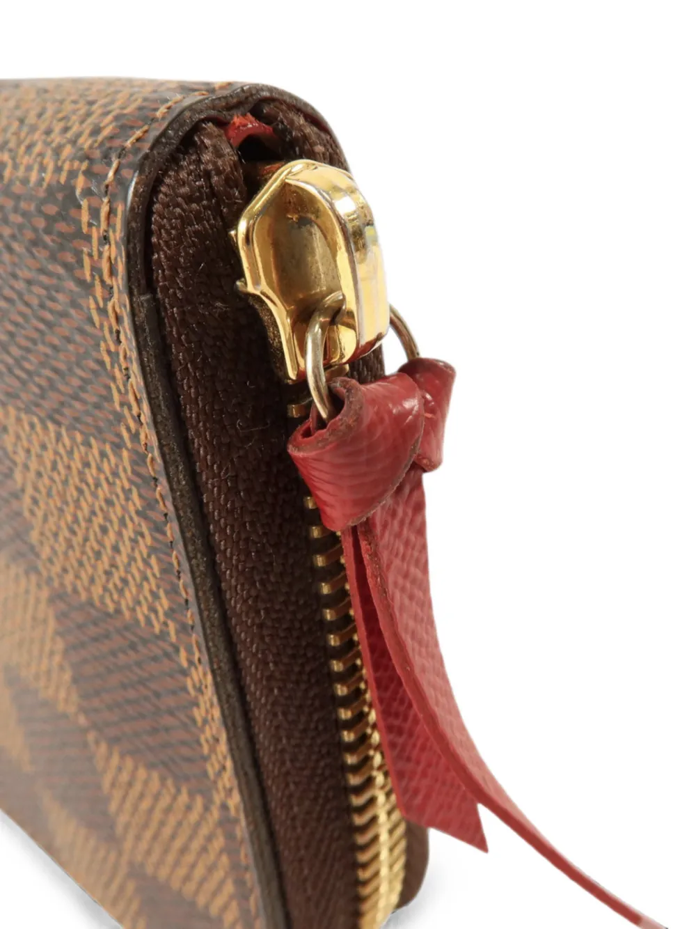 Louis Vuitton Pre-Owned Damier Ebene Clemence wallet Bruin