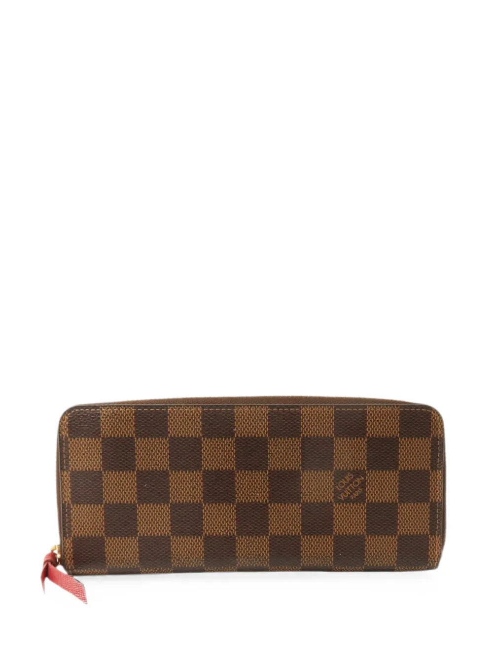 Louis Vuitton Pre-Owned Damier Ebene Clemence wallet - Braun