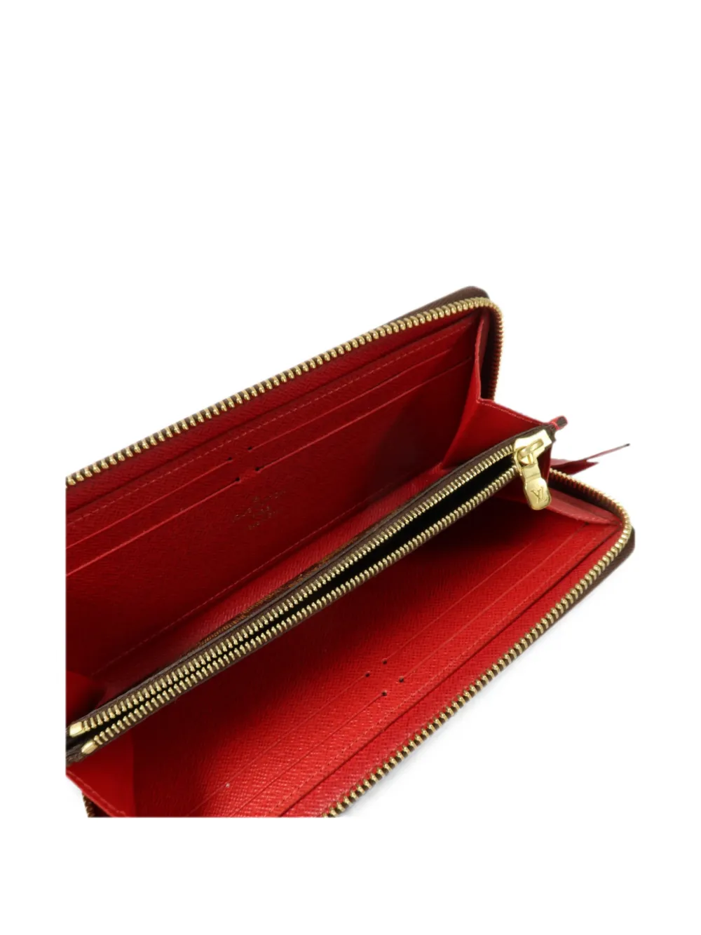 Louis Vuitton Pre-Owned Damier Ebene Clemence wallet Bruin