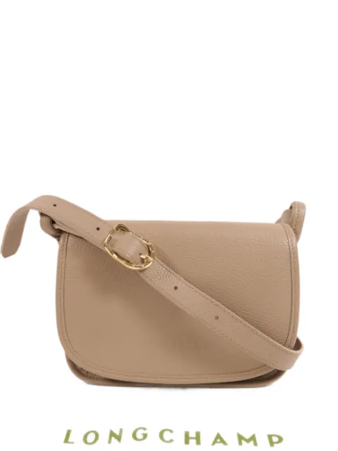 Longchamp grained leather shoulder bag