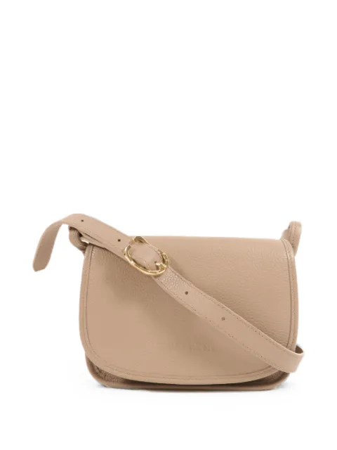 Longchamp grained leather shoulder bag