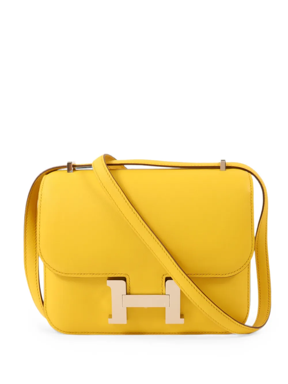 Hermès Pre-Owned Mini Constance PWH shoulder bag - Yellow
