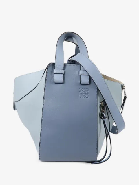 Loewe Pre-Owned 미디엄 해먹 레더 토트 백