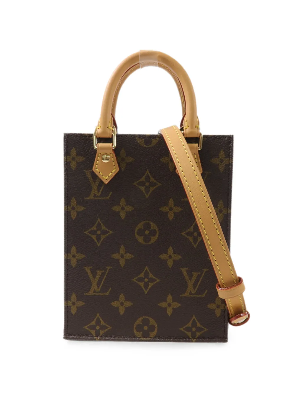 Louis Vuitton Pre-Owned Monogram Petit Sac Plat shoulder bag - Brown