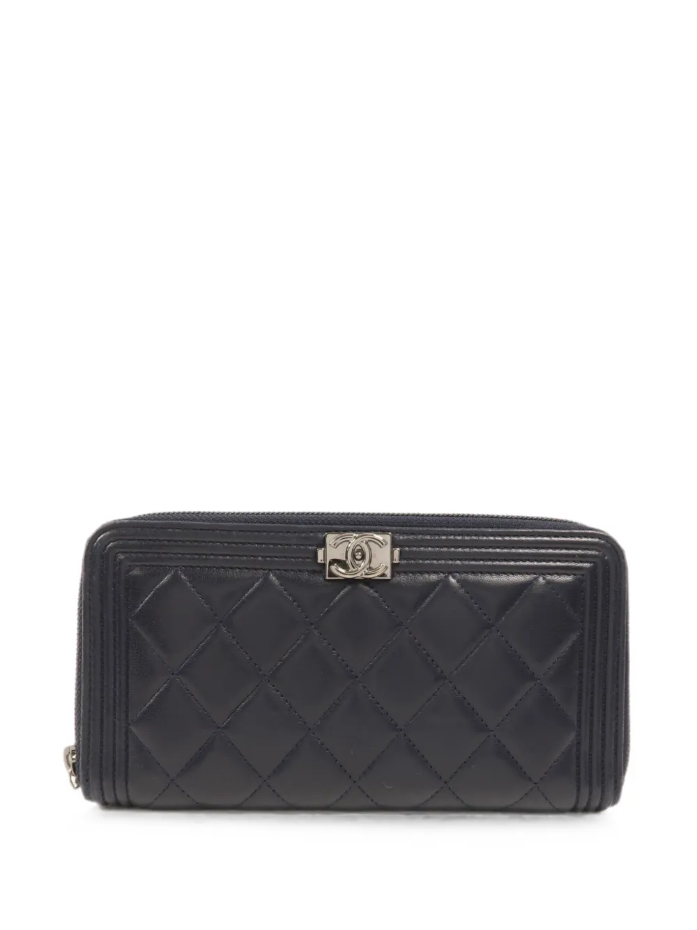 CHANEL Pre-Owned Boy CC long wallet - Blu