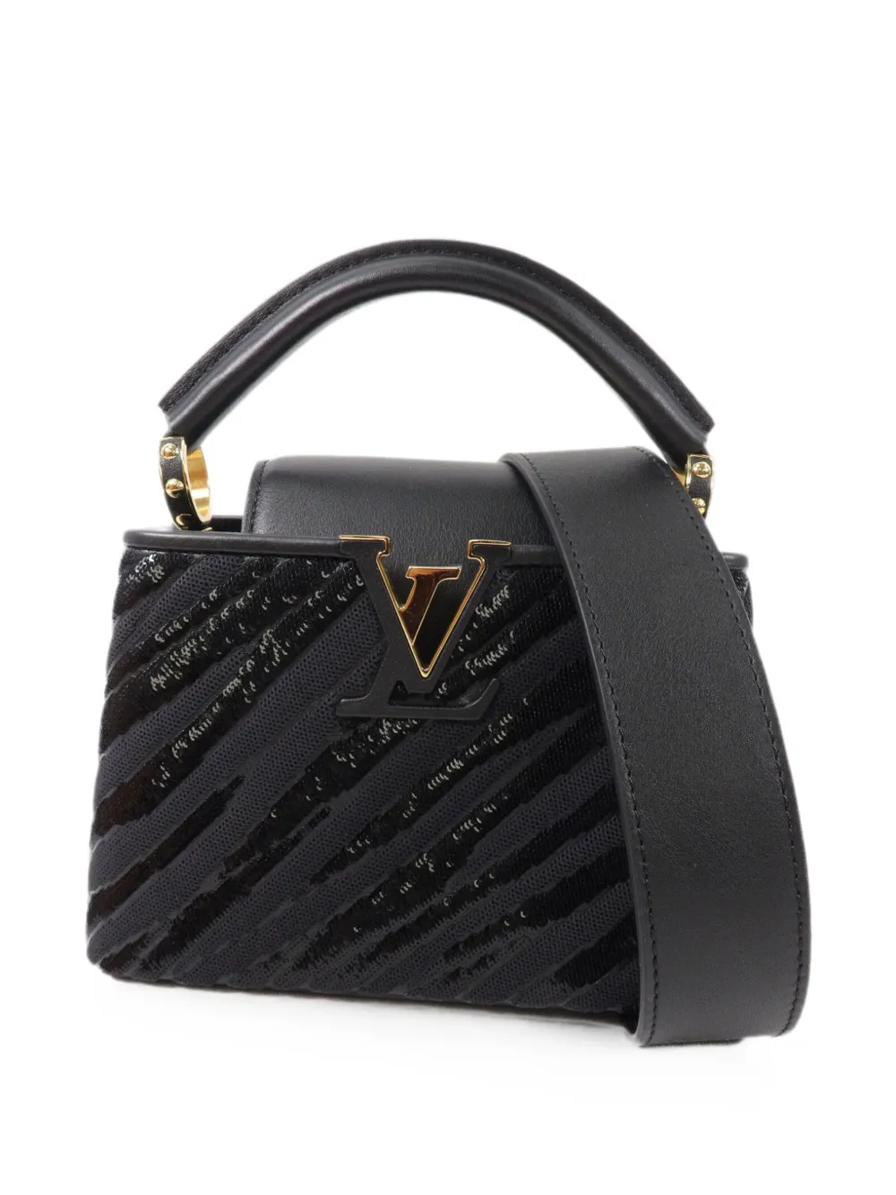 Louis Vuitton Pre-Owned mini Capucines two-way handbag - Schwarz