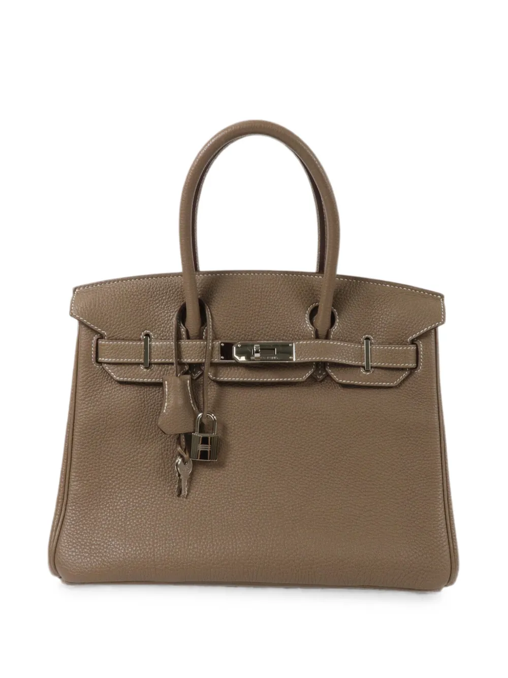 Hermès Pre-Owned 30 Birkin leather handbag - Brown
