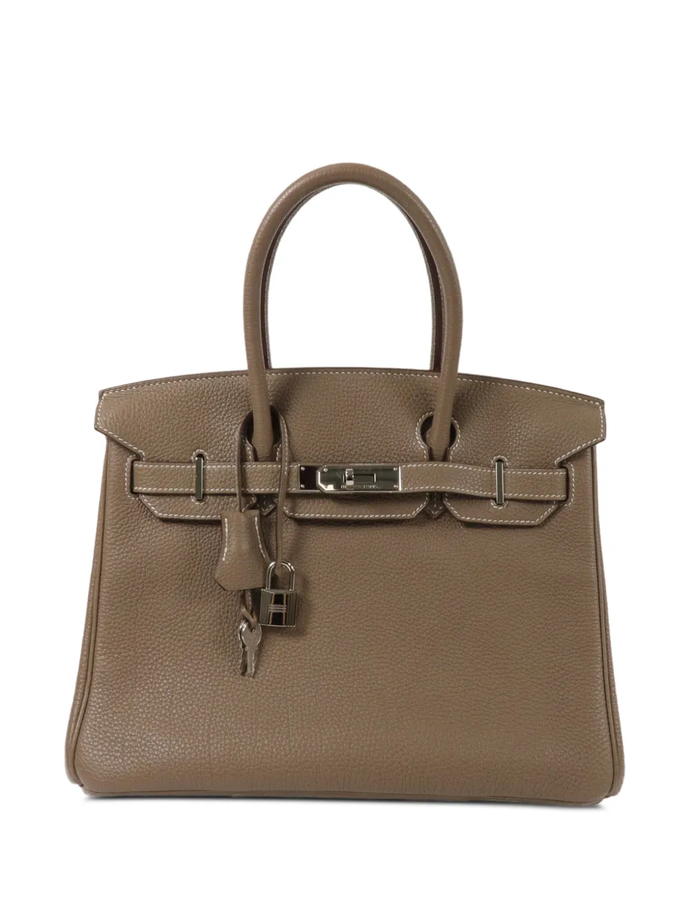 Hermès Pre-Owned 30 Birkin leather handbag - Braun